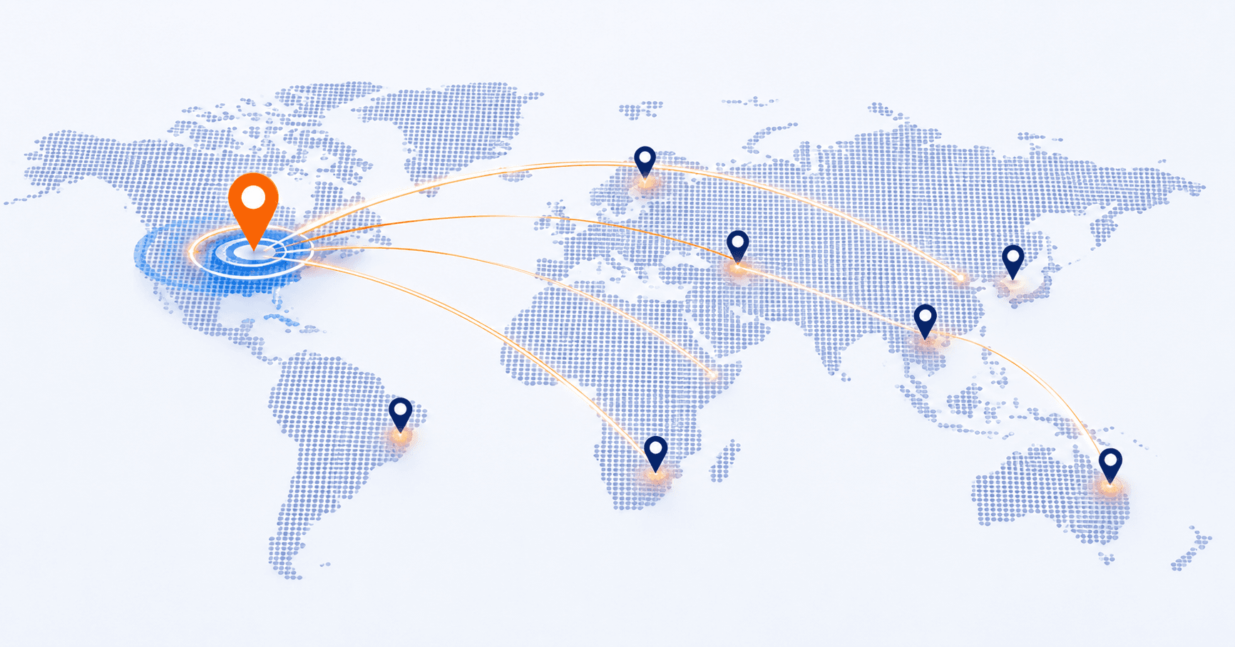 FASITE global logistics network map